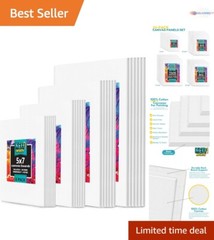 Versatile 24-Pack Canvas Set: 5×7, 8×10, 9×12, 11×14 Sizes for Creative Projects