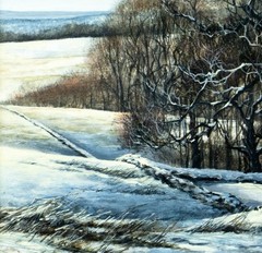 Donald Waters (NJ,1931-2005) oil painting 150842