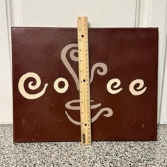 Hand Painted Hand Crafted One Of A Kind Coffee Painting On Canvas, Unique