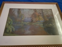 Fannie Eliza Duvall – California Artist – Paris 1918 – Antique Pastel – Signed