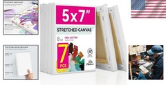 Artisan’s Choice 5×7 Stretched Canvas – 7 Panels of 100% Cotton for Every Artist