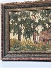 ANTIQUE EARLY CALIFORNIA PAINTING LANDSCAPE IMPRESSIONIST SAIGNED NAUERT 1910’S