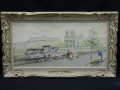FABULOUS 60’s SIGNED ANDRE GISSON POST IMPRESSIONIST PARIS BOUQUINISTES