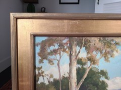 Vintage Plein Air Oil Painting 1950’s California Bay Area Coastal Scene