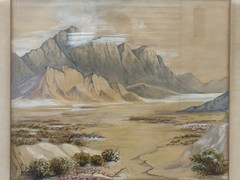 🔥 Fine Antique 1930s Old California Plein Air PALM Desert Landscape Painting