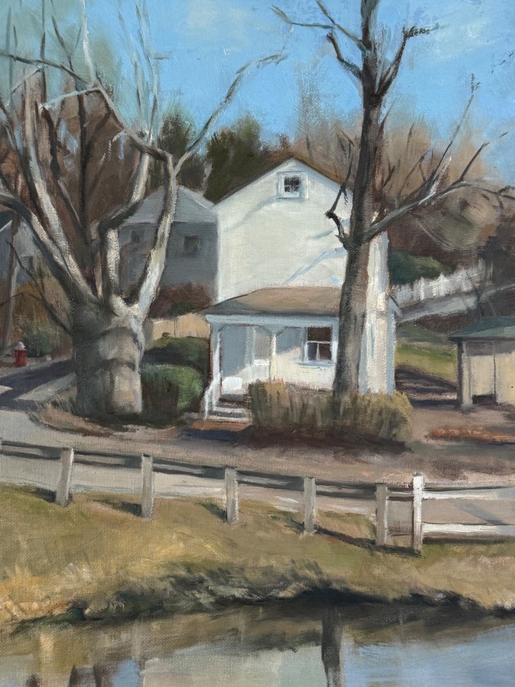 Canal House, oil, Princeton NJ