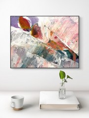 SAMATOWIC Original Abstract Floral 11×14 Handmade Signed Living Room Art 291