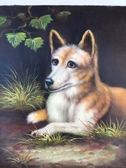 10″x8″ 100% Hand Painted Oil Painting on Canvas-unframed-Cute dog Puppy Animal