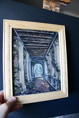 Original oil painting. Oil on board. Signed by artist. 8×10 in. framed