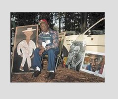 Jimmie Lee Sudduth Folk Art Painting Vintage Car Outsider Art Automobile
