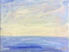 Seascape painting. Original oil on canvas by John Irwin. 11×14