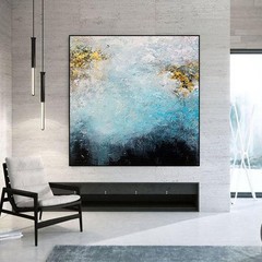 Abstract Oil Painting Handmade Ocean Scenery Oil Painting On Canvas Wall Art