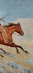 Rex Dawson Listed Artist American Western Art Painting