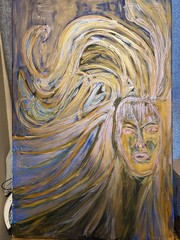 Original Acrylic art painting 36x24Inches hand painted And Signed By Artist