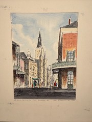 Martin Neeld New Orleans Louisiana Watercolor ORIGINAL Painting 9×12 SIGNED