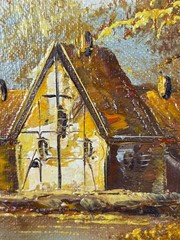 Original Robert More Signed Landscape Oil Painting 15 X 16-1/2″