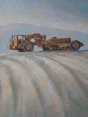 Original Watercolor on Canvas Signed Don Trout Santa Clarita New Development