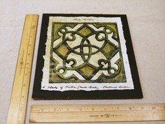 Etude Maillon Celtic Knot Watercolor / Acrylic Art Study Painting Chateaux Saill