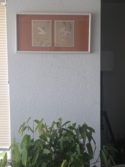 Painted diptych in the *shin-hanga* style, artist’s seal and signature /25″W