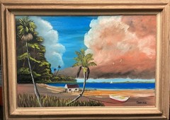 🔥SMITTY- Florida Highwaymen Style, – Oil Painting, INDIAN RIVER ARTIST,