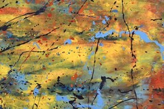Pollock/Richter style￼ Profession￼al Painting 81” X 62”(6ft 9in)Abstract Modern