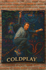 Coldplay Painting High Quality Print Vinyl Banner Wall Art Decor Live Band Music