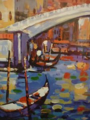 Bridges In Venice by Shkelgim Dani 2003 Signed & Numbered 8″ x 9 5/8″ COA