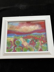 Southwest Hillside “An Original Pastel Painting 10”x13”Original Framed