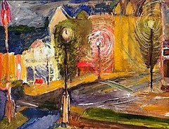 Rainy Night Jazz Unique Abstract Expressionism Wall Art