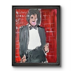 Aleph Original Art MJ 14×11 Abstract Expressionist Original Painting Canvas