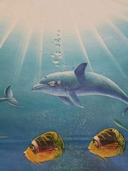 Original oil painting Ocean Scene Signed Not Mounted. 27 X 22