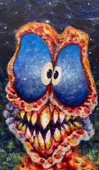 Frivolous- 3×5 inch painting- artist Nick Mears