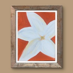 Star Jasmine: Contemporary Expressionist Original AcrylicPainting 11×14 Canvas