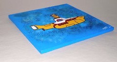 Yellow Submarine Beatles Pop Art Music Flagstone Painting By Elissa Dawn Shakal
