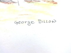 Antique Signed George Dillon Cartoonist Artist MESS AMERICA Art invaluable