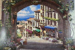 S. Sam Park „Arch de Cagnes“ Serigraph on White Coventry Paper AP & Signed
