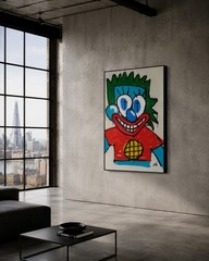 Captain Planet Painting Artist Manuel Mane | 120cm x 75cm | Dispatched Rolled