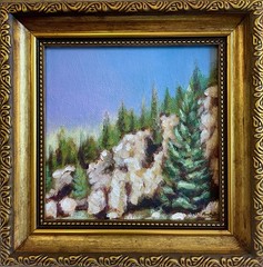 Jemez Mountains New Mexico Original Landscape Painting Framed Southwest Art