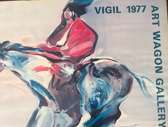 Veloy Vigil Signed & Numbered 494/500 Art Wagon Gallery Poster 1977