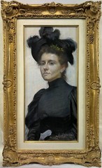 Exceptional 1894 Paul-Marie Lapierre Renouard Portrait Lady Impressionist Pastel