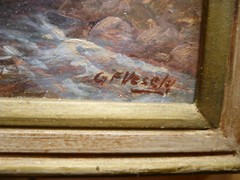 Godfrey Vesely LISTED CALIFORNIA CALIF OIL CREEK COTTAGE IMPRESSIONIST LANDSCAPE