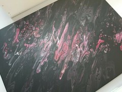 Original Acrylic Pour Painting Abstract Art signed canvas