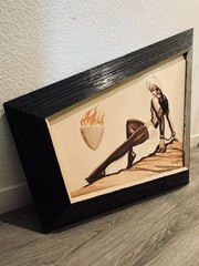 Mid Century 1950s Carlos Of Hollywood Watercolor Paintings Vintage Rare