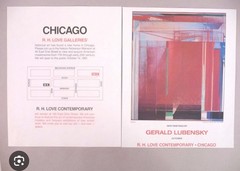 ABSTRACT DRAWING 1970’S PROFESSOR LUBENSKY POP MODERNIST CHICAGO KANSAS LISTED