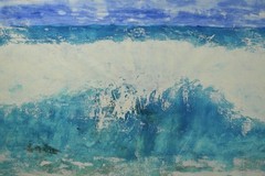 Mark Little Seascape Ocean Professional Painting 84”X62” (7 Foot) Abstract XL