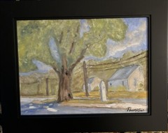 Oil On Canvas (Quaker Bridge Road Princeton New Jersey) Original