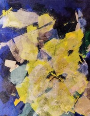 ABSTRACT COMPOSITION, original oil painting, dated 1995