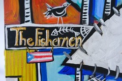 The Fishermen; Puerto Rico painting by One Kaas