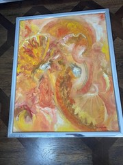 Tracey J Maroni Artwork 1980 painting Orange A Peel
