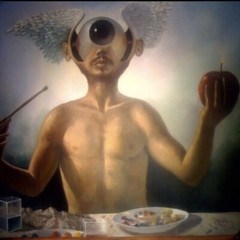 Surreal Sexy. Landscape 1997 Carlos Ariel Cuba. Cuban Art Arte Painting Latina